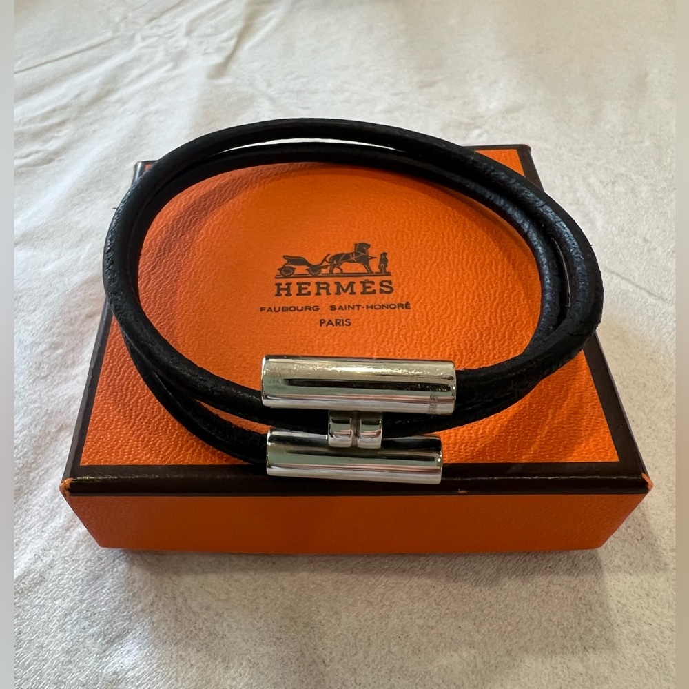 Authentic Tournis Tresse bracelet leather